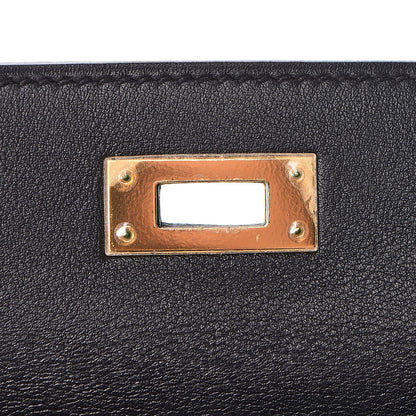 Hermes Swift Kelly Cut Clutch Pochette Black 14 of 28