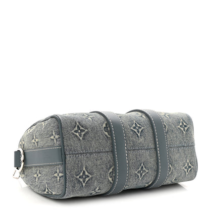 Louis Vuitton Monogram Washed Denim Keepall Bandouliere 25 3 of 8