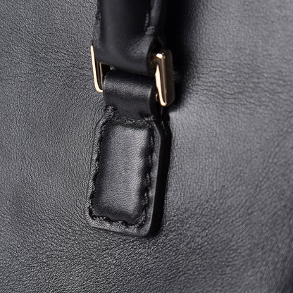 Valentino Garavani Vitello Rockstud Double Handle Tote Black 10 of 13