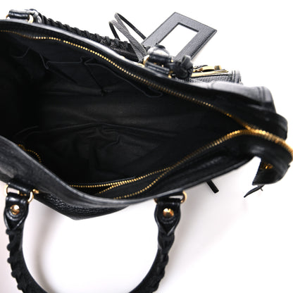 Balenciaga Chevre Gold Metallic Edge Hardware S City Black 6 of 11