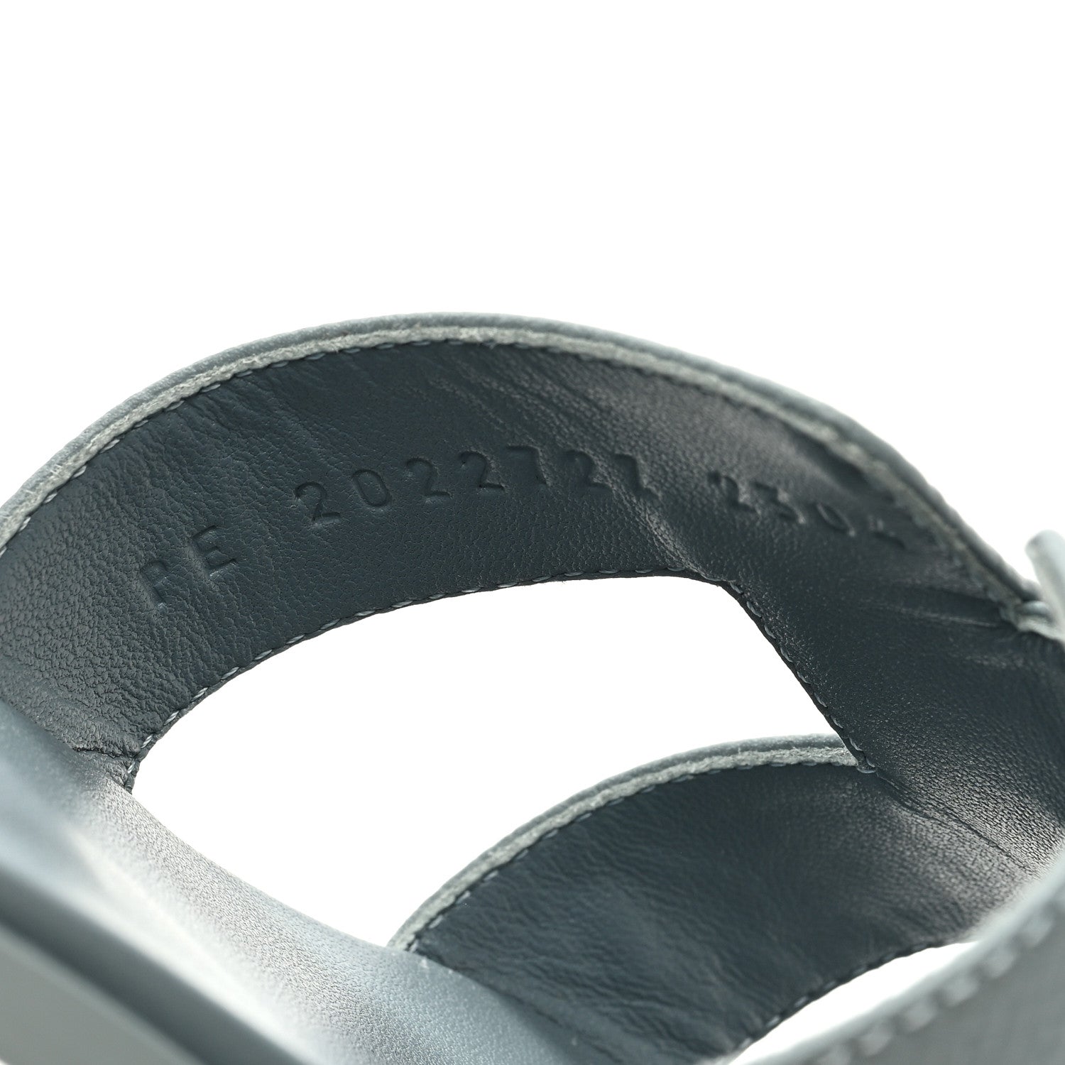 Hermes Epsom Oran Sandals 40 Gris Antarctique 8 of 9