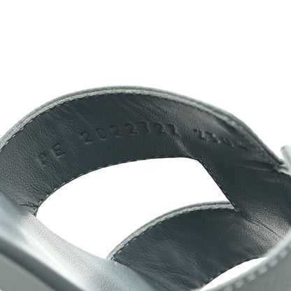 Hermes Epsom Oran Sandals 40 Gris Antarctique 8 of 9