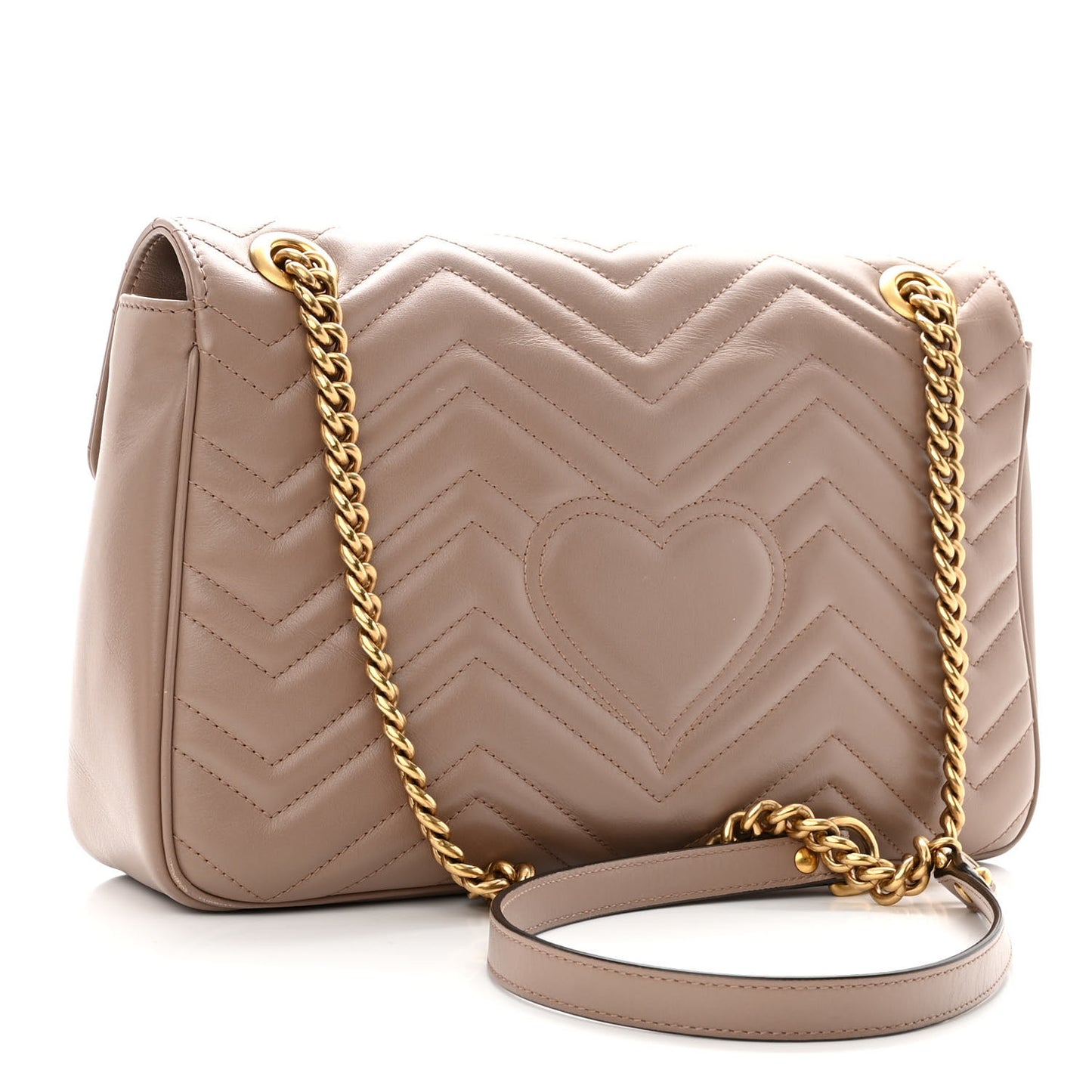 Calfskin Matelasse Medium GG Marmont Shoulder Bag Porcelain Rose