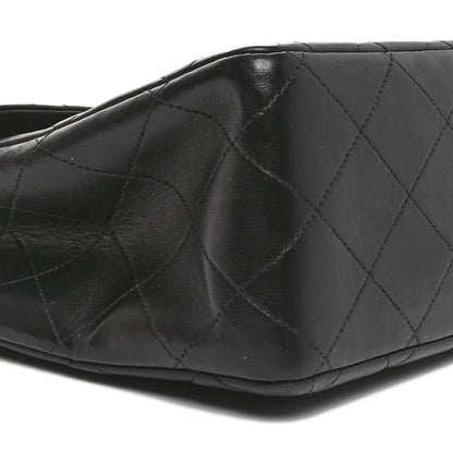 Chanel Lambskin Quilted XL Jumbo Single Flap Black 9 of 10