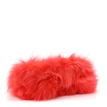 Fendi Fox Fur Shiny Nappa Small Fendi First Papavero 4 of 9