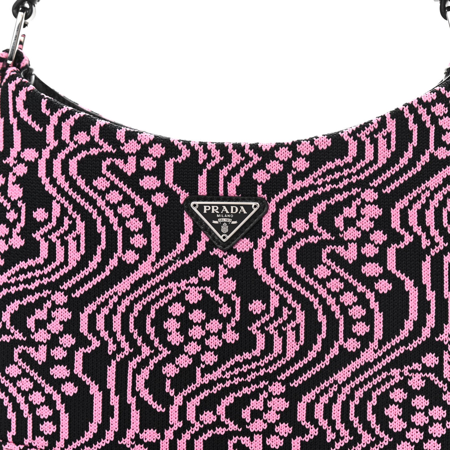 Maglia Jacquard Cleo Shoulder Bag Black Rosa