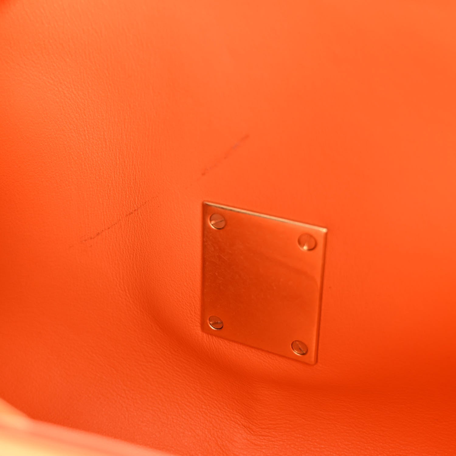 Bottega Veneta Textured Calfskin The Mini Angle Shoulder Bag Light Orange 10 of 10