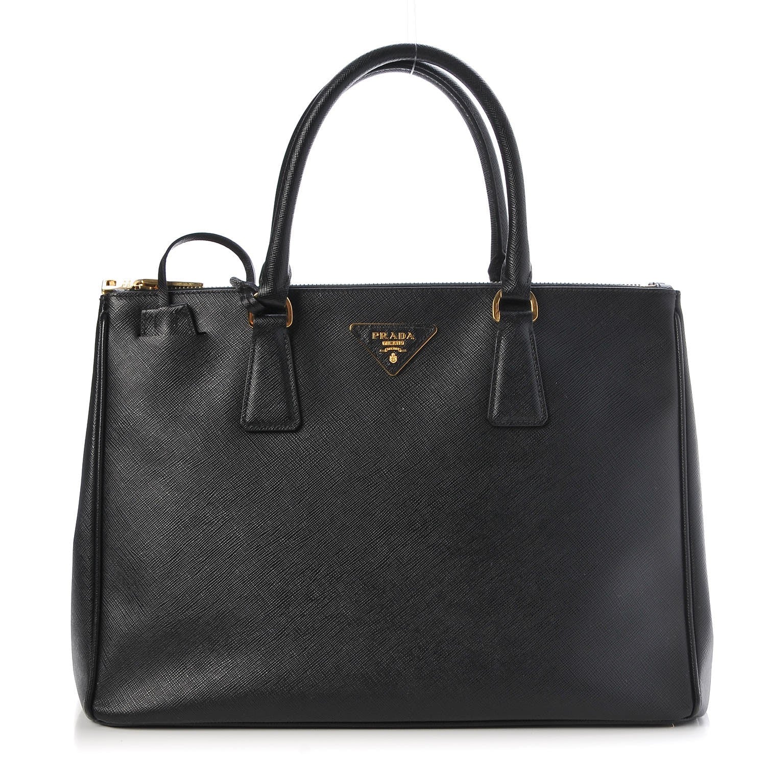 Prada Saffiano Large Galleria Double Zip Tote Black 1 of 12