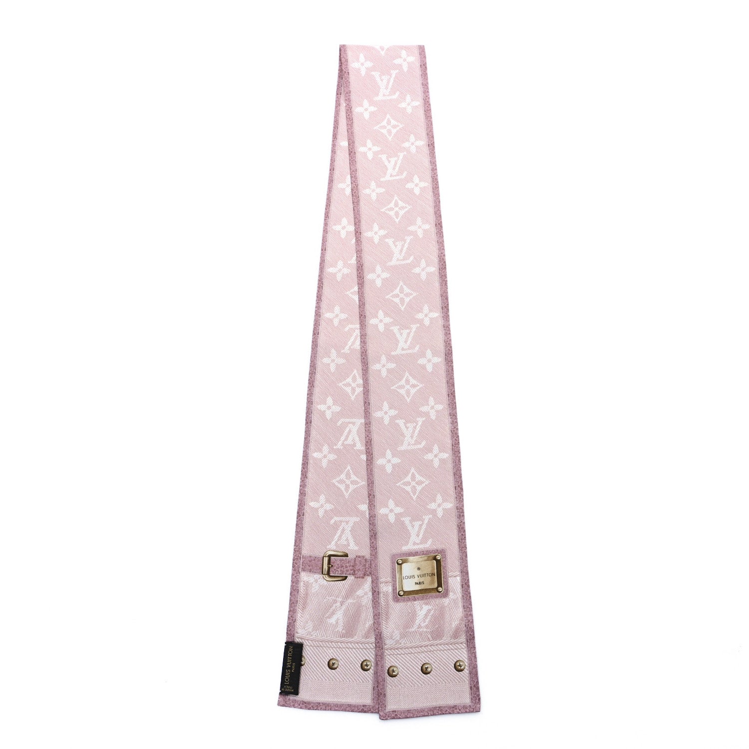 Louis Vuitton Silk Monogram New Denim Bandeau Rose Clair 2 of 3