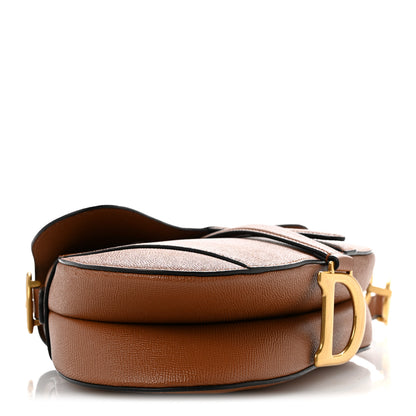 Christian Dior Grained Calfskin Saddle Bag With Strap Camello 4 of 13