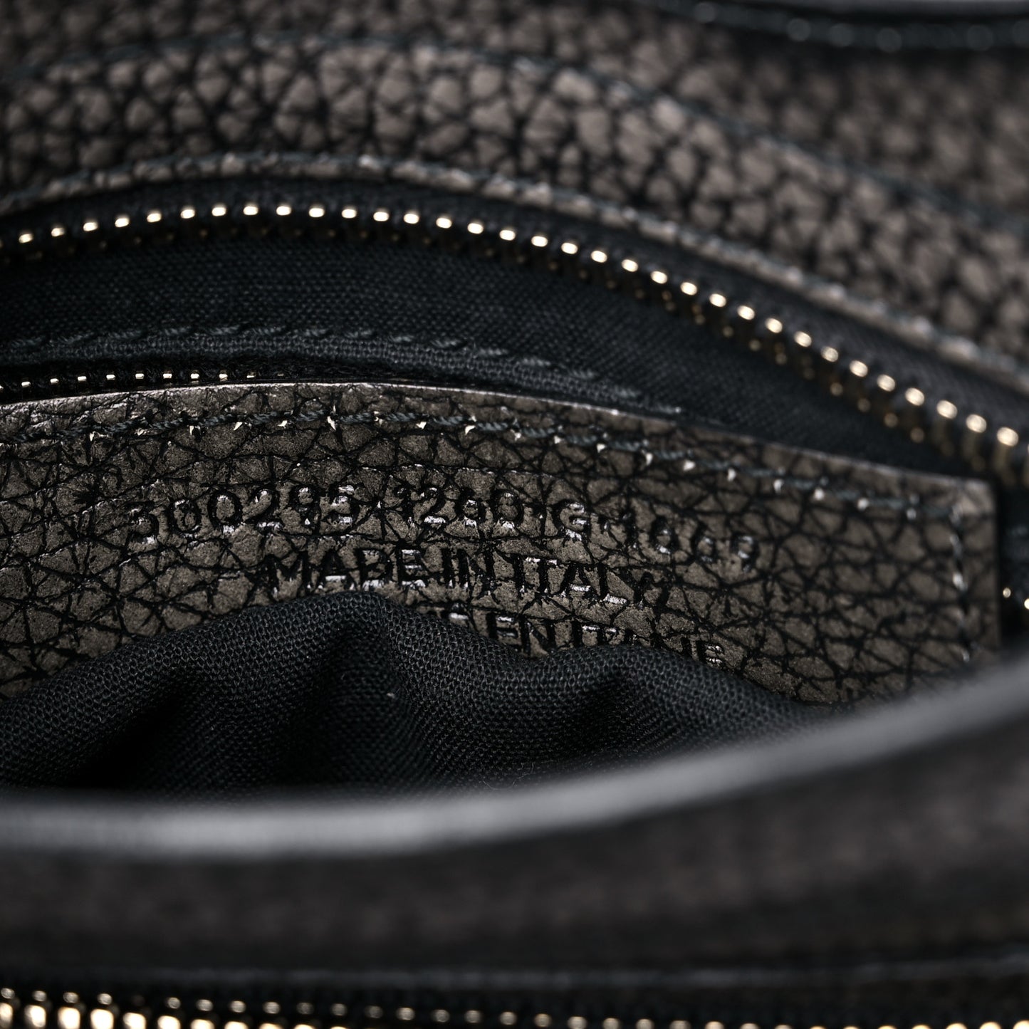 Grained Calfskin Classic Gold Hardware Mini City Ombre Grey Gradient