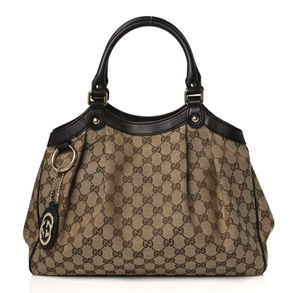 Gucci Monogram Medium Sukey Tote Dark Brown 1 of 10
