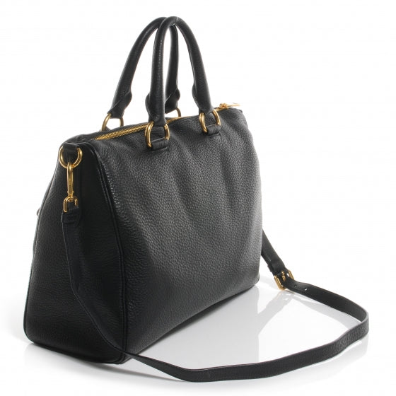 Prada Vitello Daino Shoulder Bag Nero Black 3 of 7