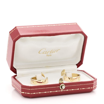 Cartier 18K Yellow Gold 5.5mm LOVE Hoop Earrings 5 of 5