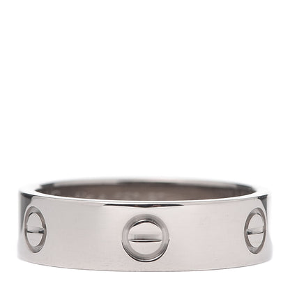 Cartier 18K White Gold 5.5mm LOVE Ring 60 9 1 of 5