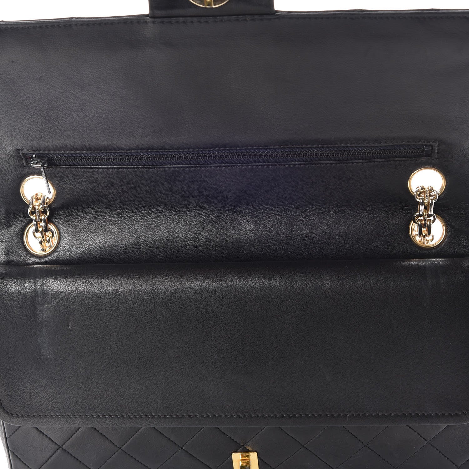 Chanel Lambskin Quilted Medium Double Flap Bijoux Chain Black 21 of 21