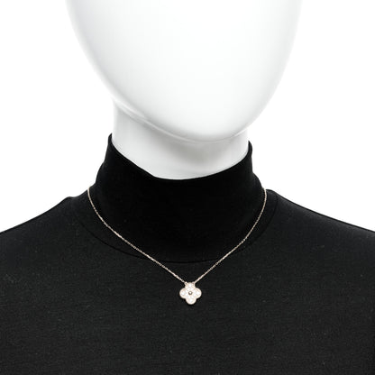 Van Cleef & Arpels 18K Yellow Gold Diamond Vintage Alhambra Pendant Necklace 2 of 5