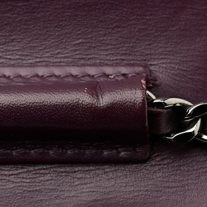 Chanel Patent Quilted Wallet On Chain WOC Purple 12 of 12