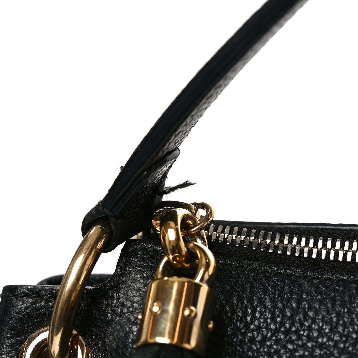 Gucci Pebbled Calfskin Large Soho Hobo Black 11 of 12