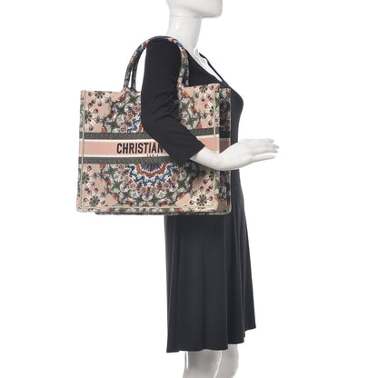 Christian Dior Canvas Embroidered Kaleidioroscopic Book Tote 2 of 12