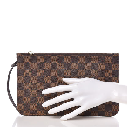 Louis Vuitton Damier Ebene Neverfull MM GM Pochette 2 of 8