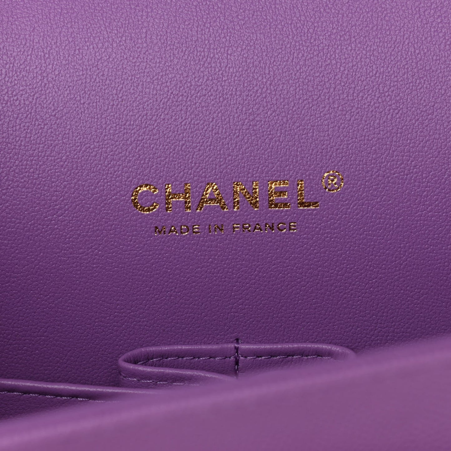 Caviar Quilted Maxi Double Flap Purple