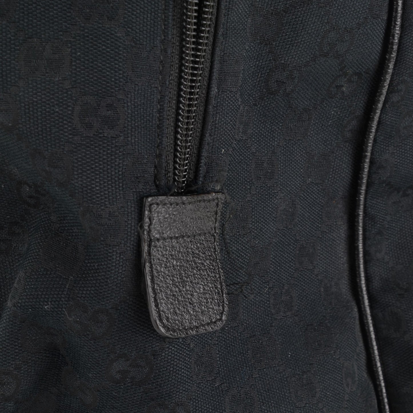 GG Monogram Web Large Collapsible Carry On Duffle Bag Black