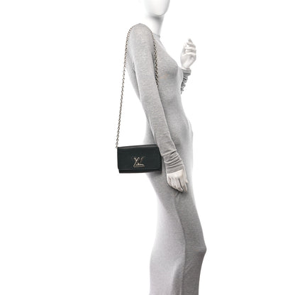 Louis Vuitton Epi Twist Chain Wallet Black 3 of 9