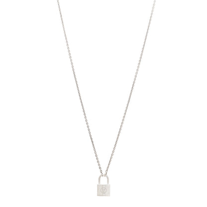 Louis Vuitton Sterling Silver Lockit Necklace 1 of 5