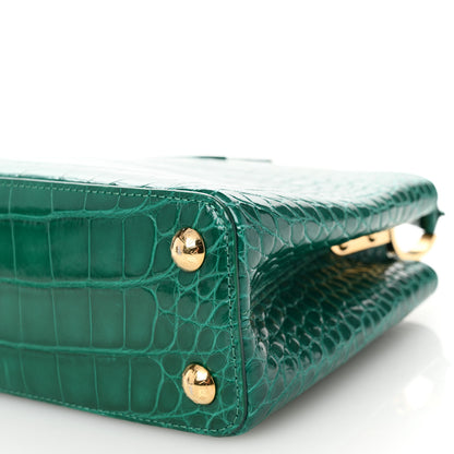 Louis Vuitton Alligator Capucines BB Emeraude 9 of 10