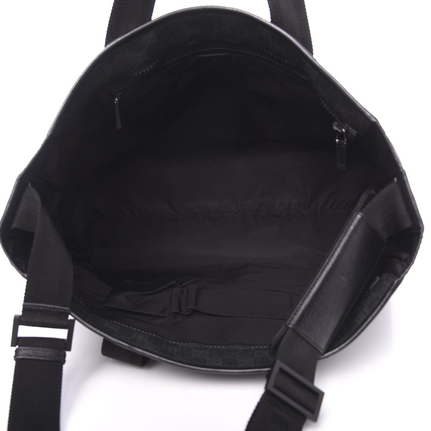 GG Plus Monogram Travel Bag Black