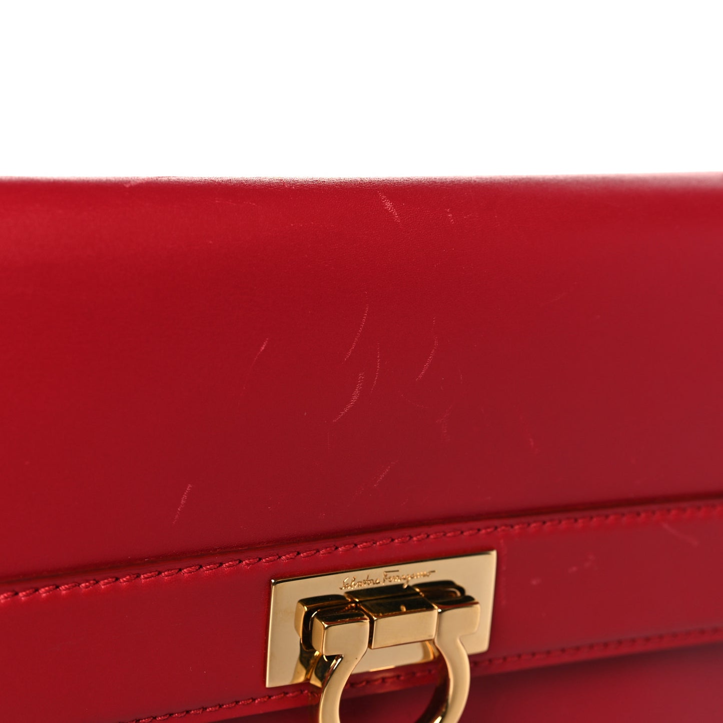 Calfskin Abbey Crossbody Shoulder Bag Red