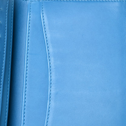 Chanel Patent Calfskin Quilted Yen Wallet Blue 11 of 11
