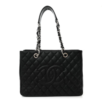 Chanel Caviar Quilted Grand Shopping Tote GST Black 1 of 11