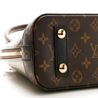 Louis Vuitton Vernis Epi Monogram Alma BB Champagne Metallise 8 of 9