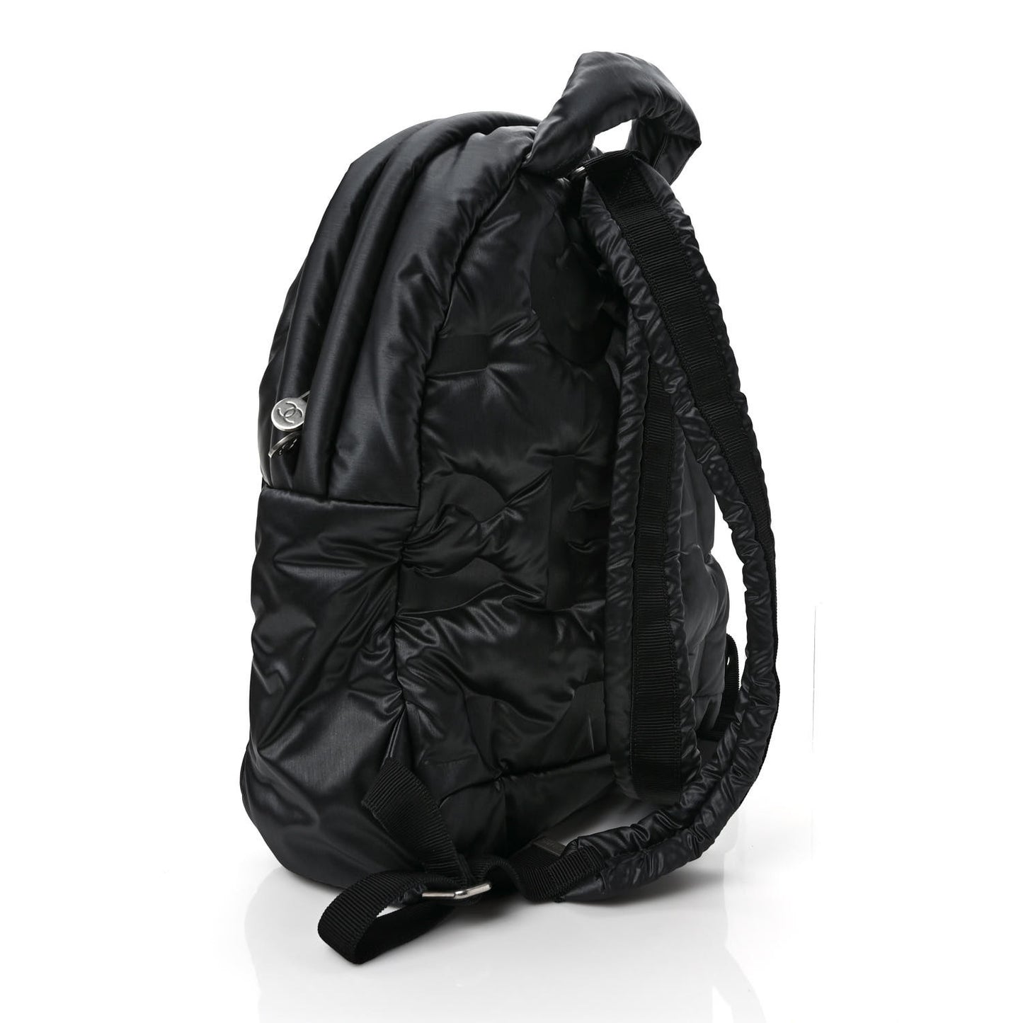 Nylon Embossed Small Doudoune Backpack Black