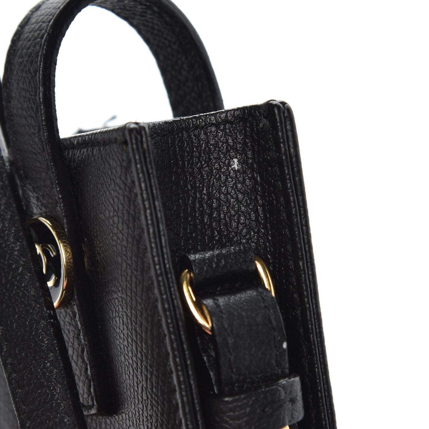 Grained Calfskin CC Cigarette Case Black