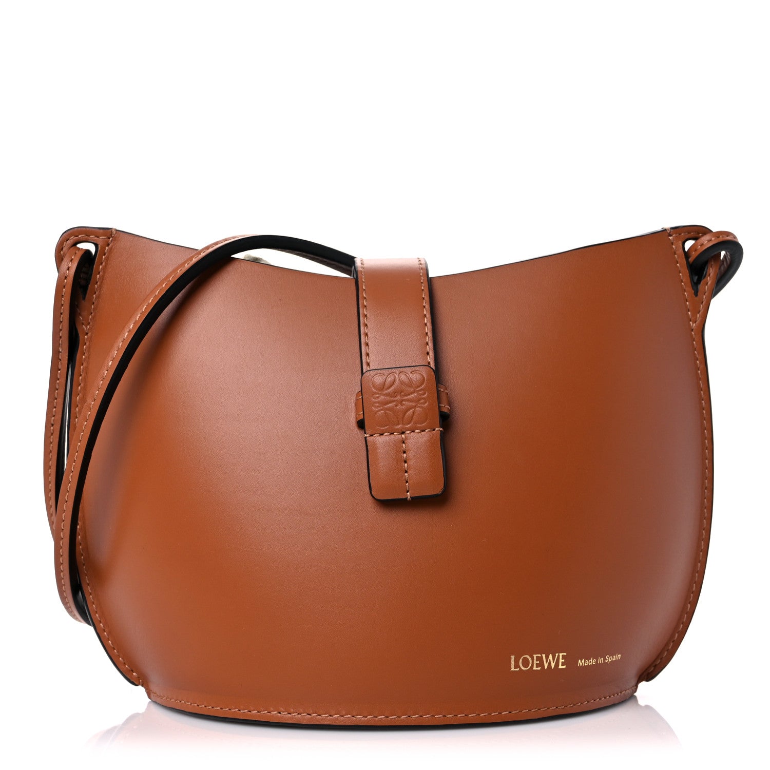 Loewe Calfskin Molded Bucket Bag Tan 1 of 10
