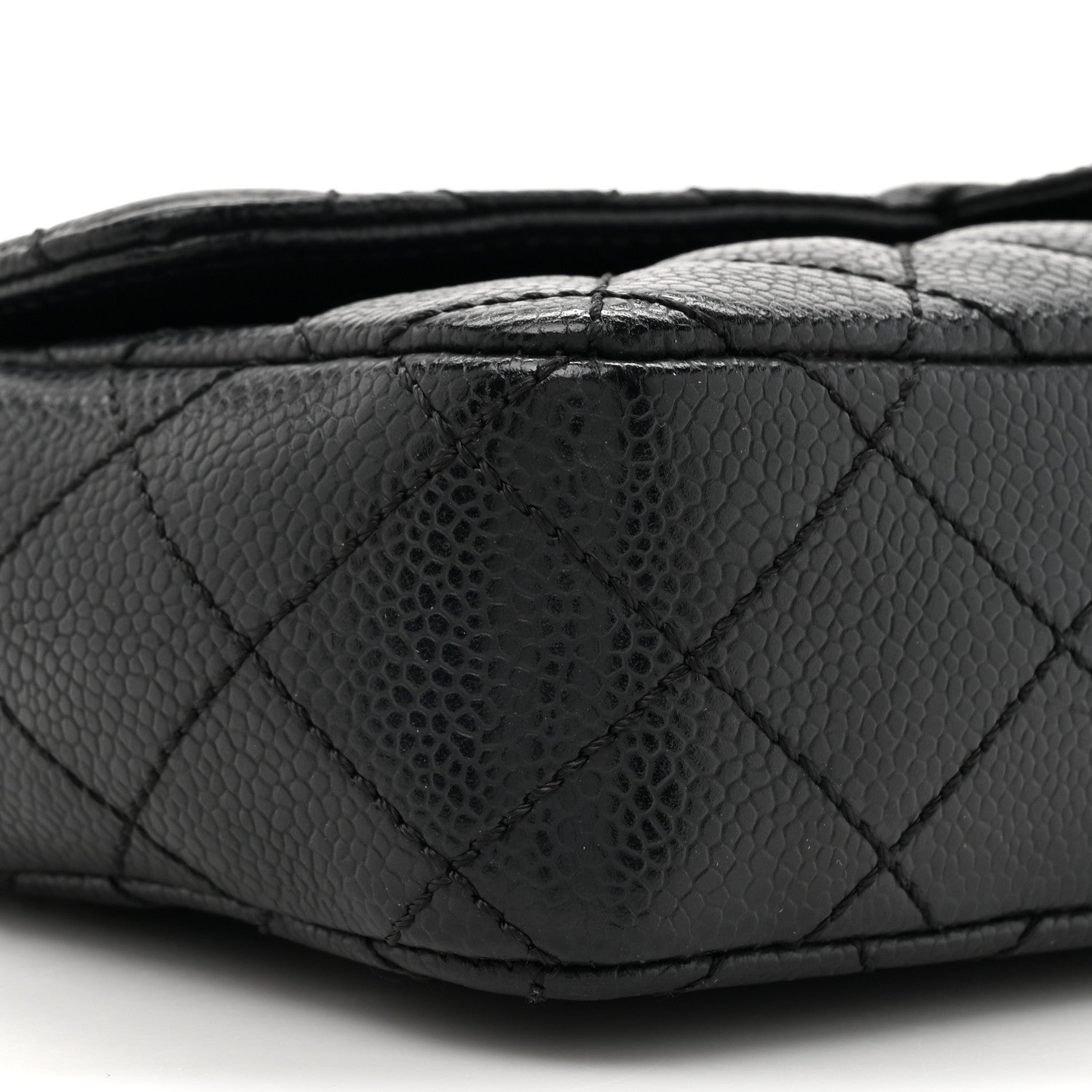 Chanel Caviar Quilted East West Flap Black 10 of 12