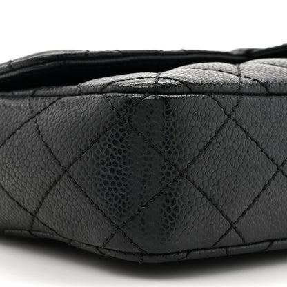 Chanel Caviar Quilted East West Flap Black 10 of 12