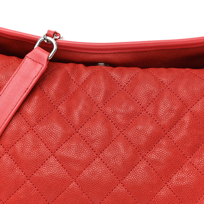 Chanel Caviar Quilted French Riviera Hobo Rouge 8 of 10