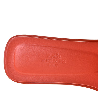 Hermes Epsom Oran Sandals 39 Orange Poppy 6 of 10