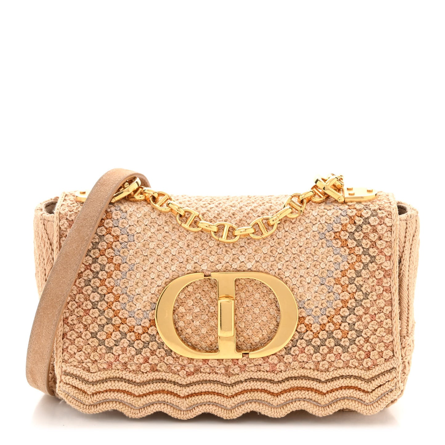 Cotton Knit Small Caro Bag Beige