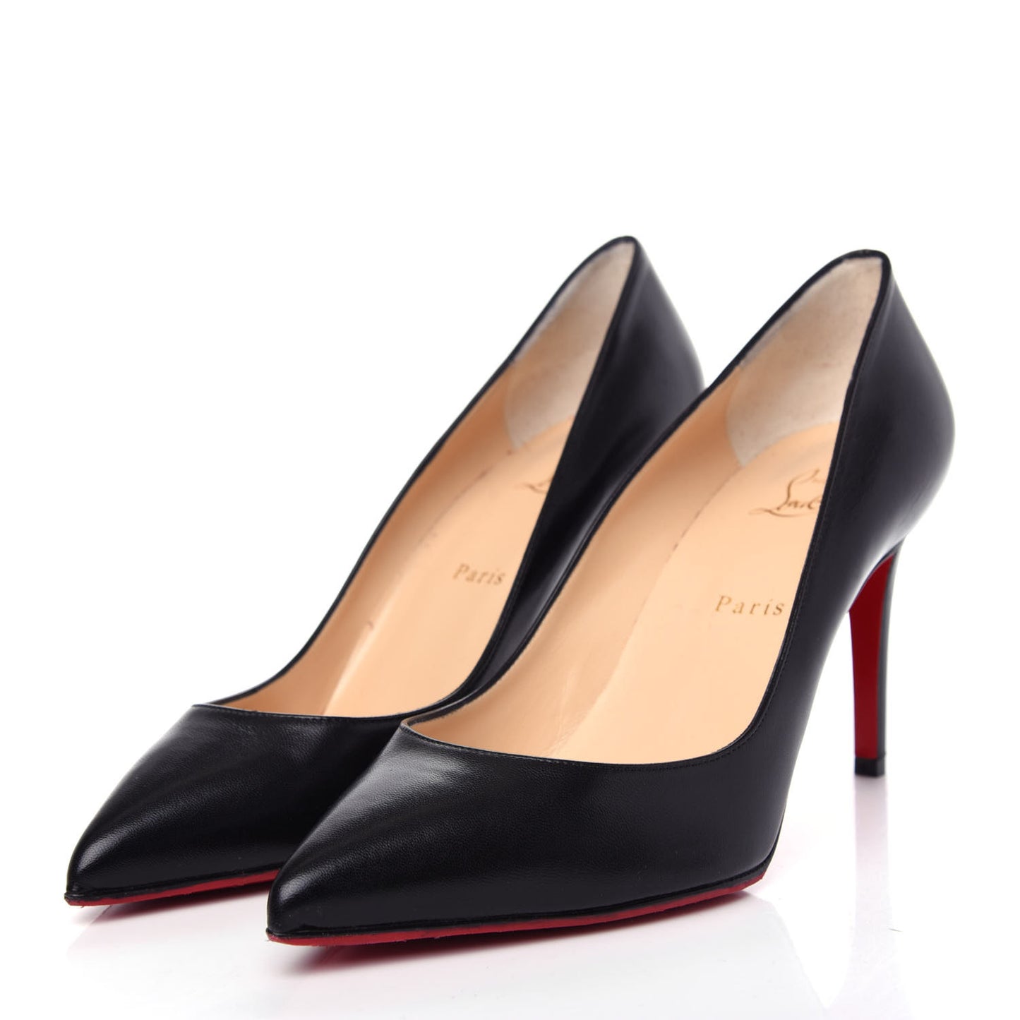 Shiny Nappa Pigalle 85 Pumps 40.5 Black