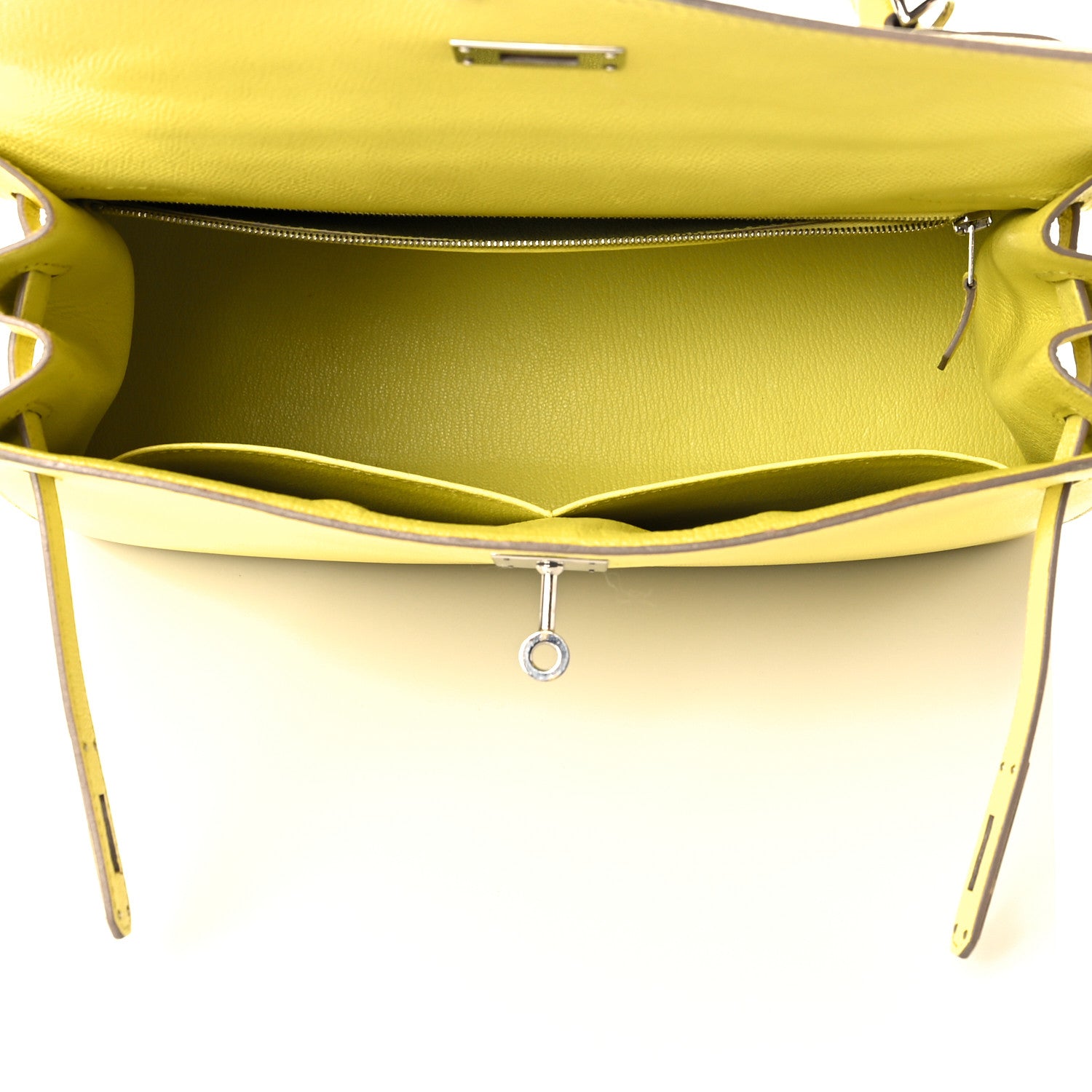 Hermes Epsom Kelly Sellier 32 Lime 5 of 12