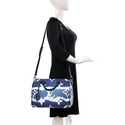 Louis Vuitton Monogram Escale Speedy Bandouliere 30 Blue 2 of 11