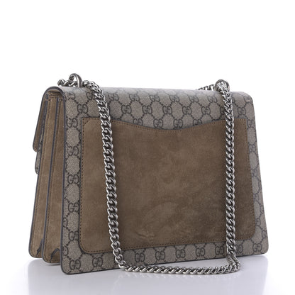 Gucci GG Supreme Monogram Medium Dionysus Shoulder Bag Taupe 3 of 9