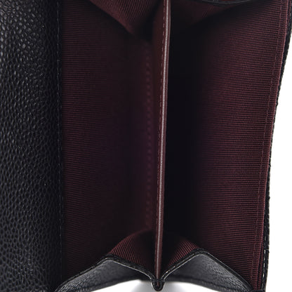 Chanel Caviar Quilted Flap Card Holder Wallet Black 7 of 9