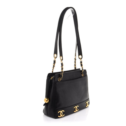 Chanel Caviar CC Shoulder Bag Black 2 of 14