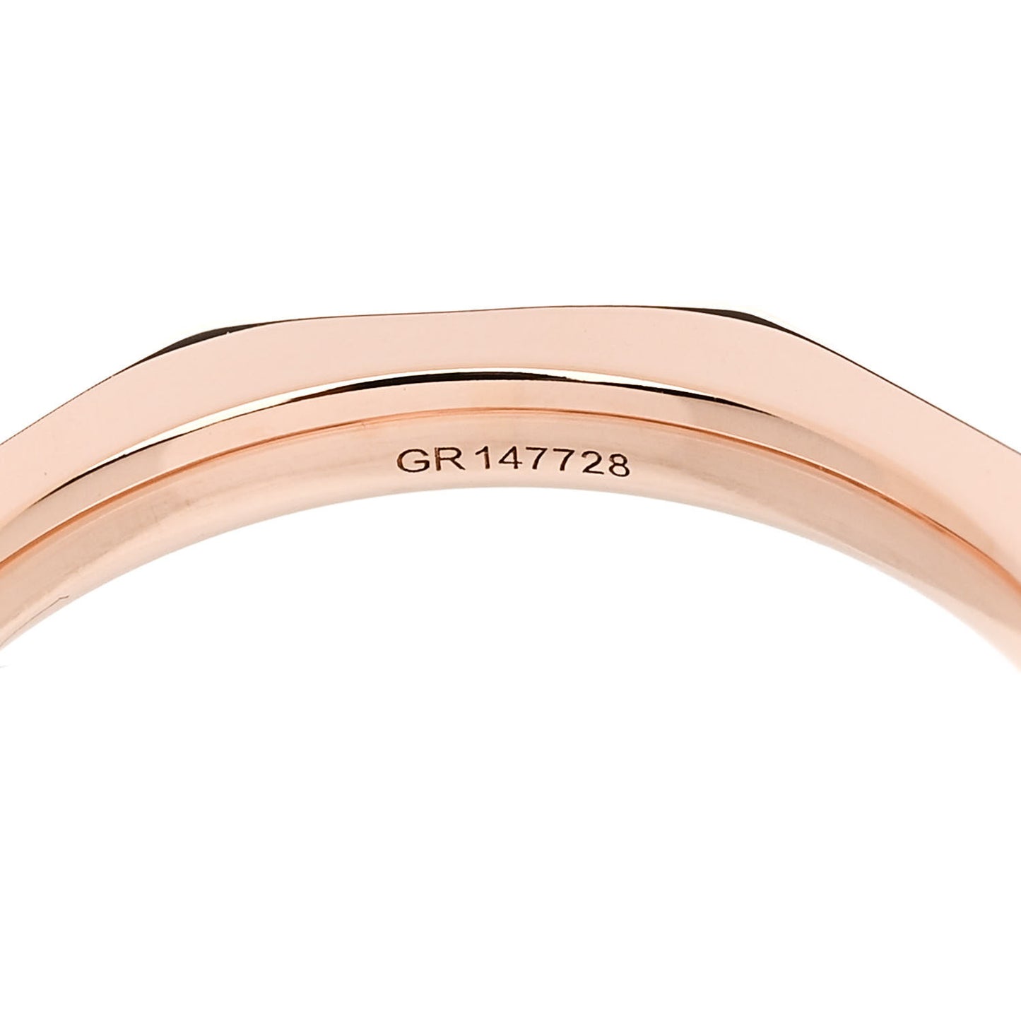 18K Rose Gold Laurence Graff Signature Wedding Band Ring 50 5.5